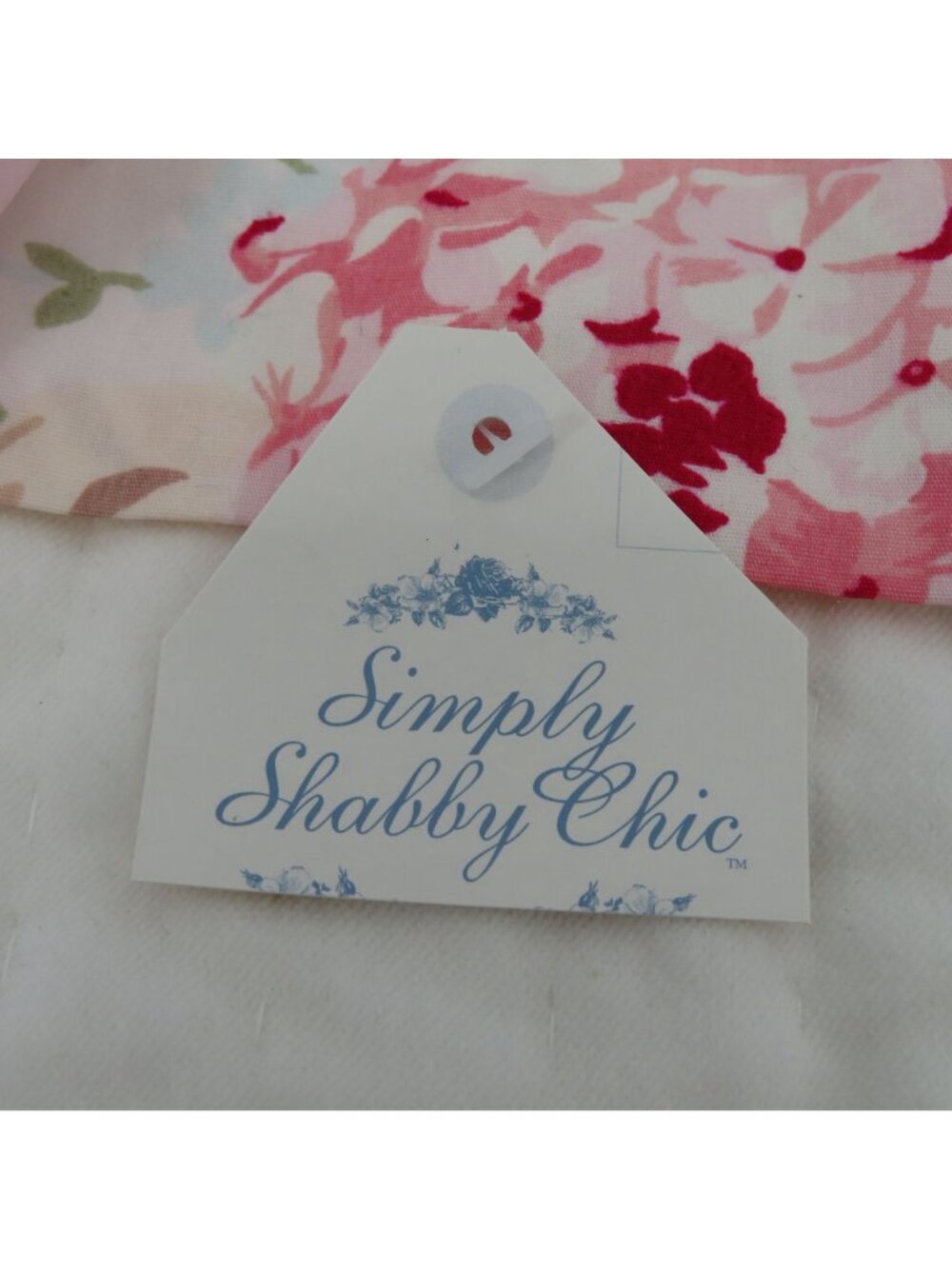Simply Shabby Chic Pair of 2 Pink Floral Ruffle Christmas Stockings Holiday Xmas - Picture 2 of 15